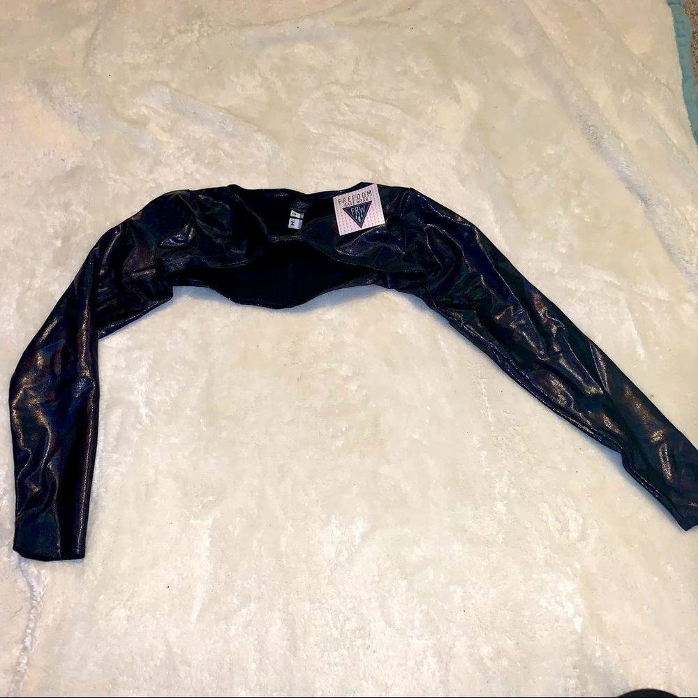 Freedom Rave Wear Baelien Sleeves black shimmery